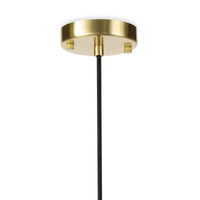 Hilton Pendant Blackened Brass and Natural Brass