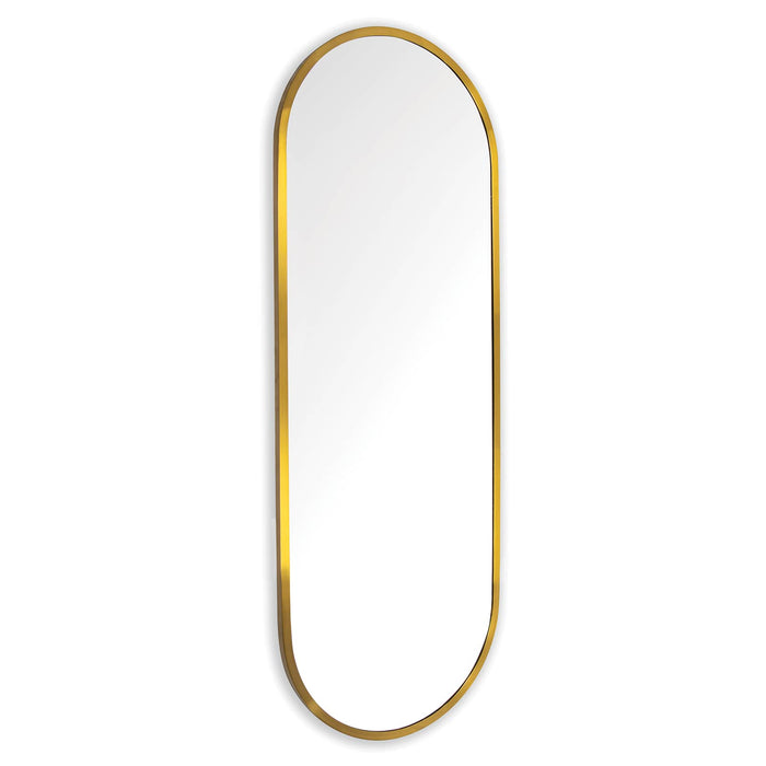 Doris Dressing Room Mirror Large Natural Brass