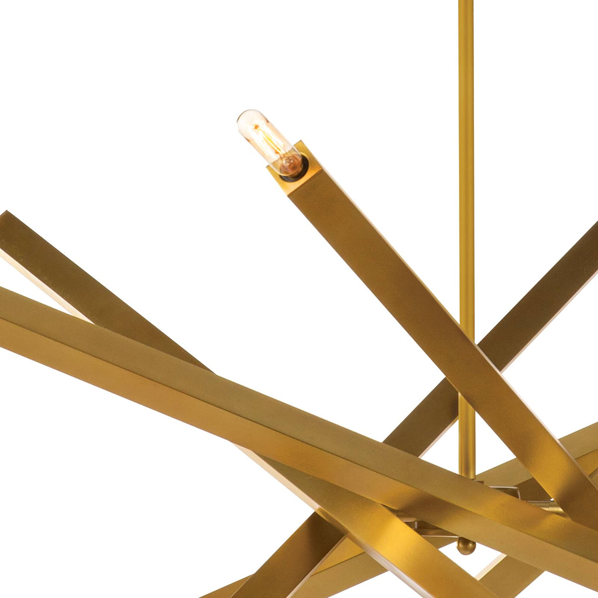 Viper Chandelier Natural Brass