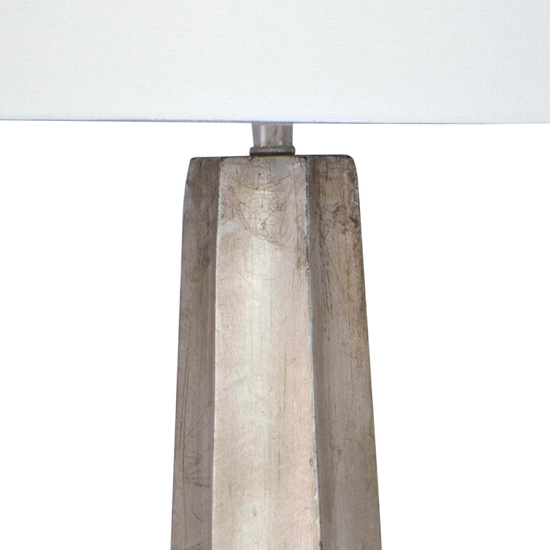 Celine Table Lamp Ambered Silver Leaf