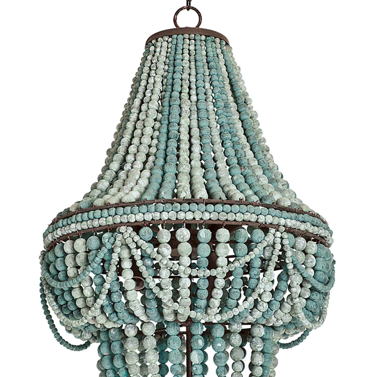 Malibu Chandelier Weathered Blue