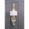 Driftwood Sconce Ambered Silver Leaf