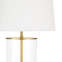 Southern Living Magelian Glass Table Lamp Natural Brass