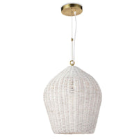 Coastal Living Georgian Pendant White