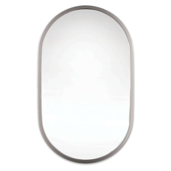 Canal Polished Nickel Mirror