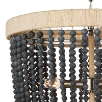 Milos Dark Blue Beaded Chandelier