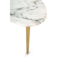 Jagger Marble Cocktail Table White