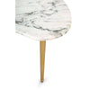 Jagger Marble Cocktail Table White