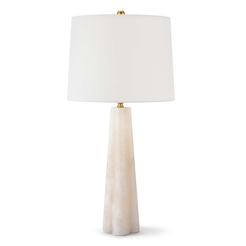 Quatrefoil Alabaster Table Lamp Small