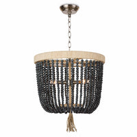 Milos Dark Blue Beaded Chandelier