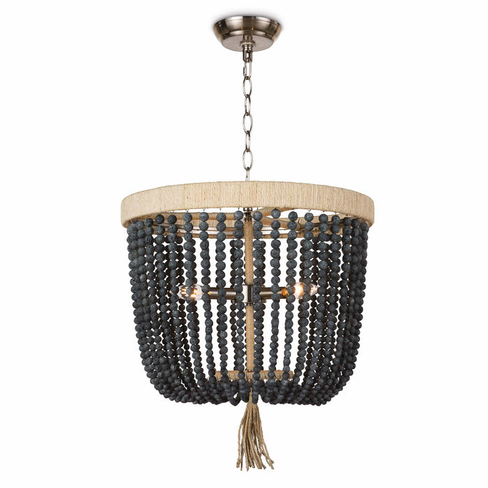 Milos Dark Blue Beaded Chandelier