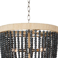 Milos Dark Blue Beaded Chandelier