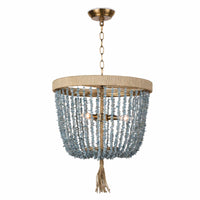 Milos Aqua Beaded Chandelier