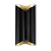 Coil Metal Sconce Large Black and Gold