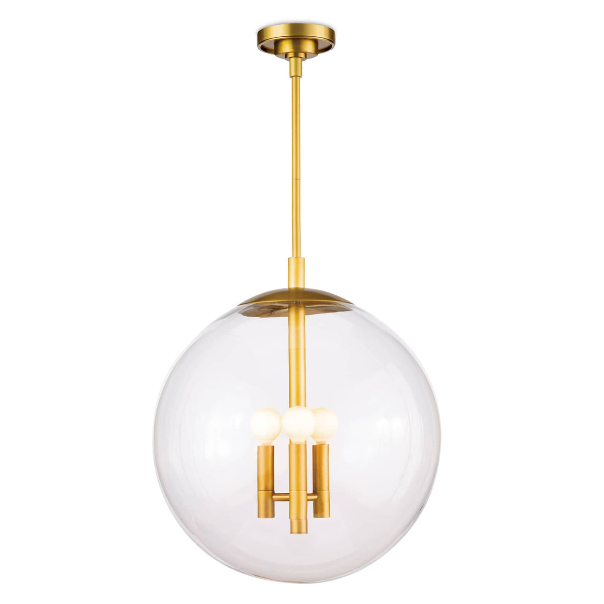 Cafe Pendant Medium Natural Brass