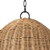 Coastal Living Beehive Outdoor Pendant Small Weathered Natural