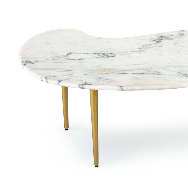 Jagger Marble Cocktail Table White