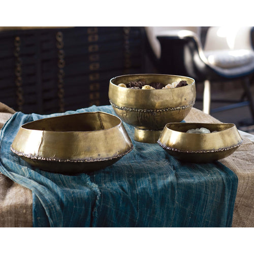 Bedouin Bowl Platform Brass