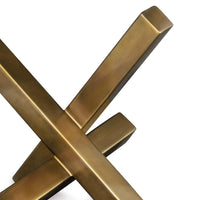 Intersecting Sculpture Brass