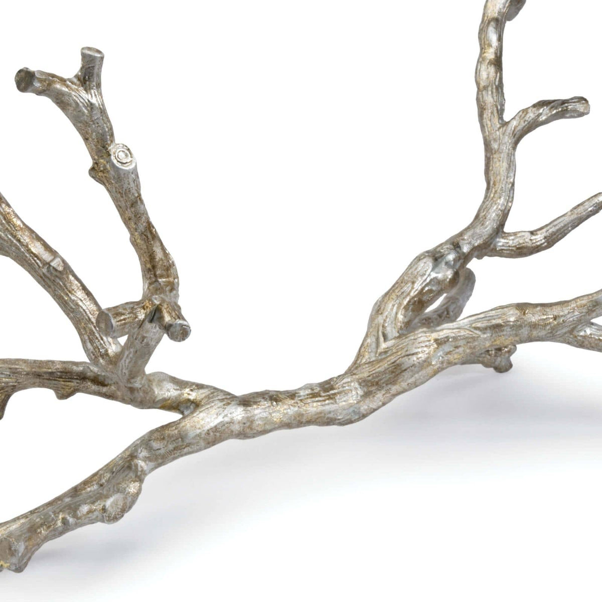 Metal Branch Ambered Silver