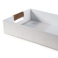 Logia Rectangle Tray Small White