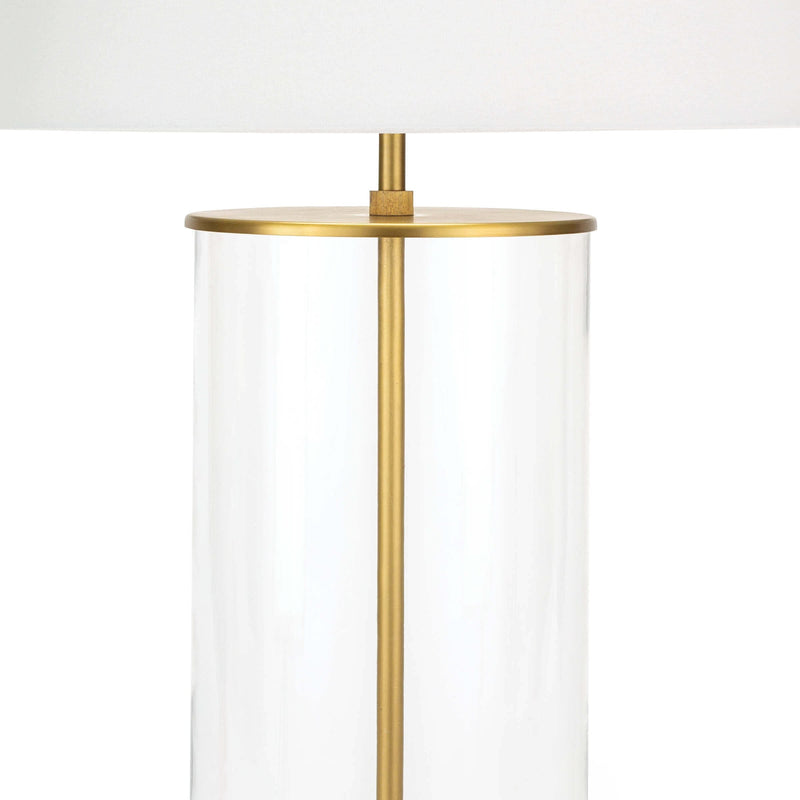 Southern Living Magelian Glass Table Lamp Natural Brass