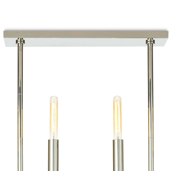 Wolfe Linear Chandelier Polished Nickel