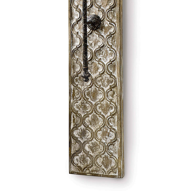 Carved Panel Sconce