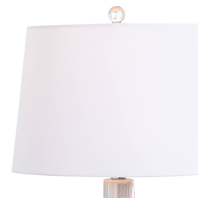 Coastal Living Glimmer Ceramic Table Lamp Pearlized White