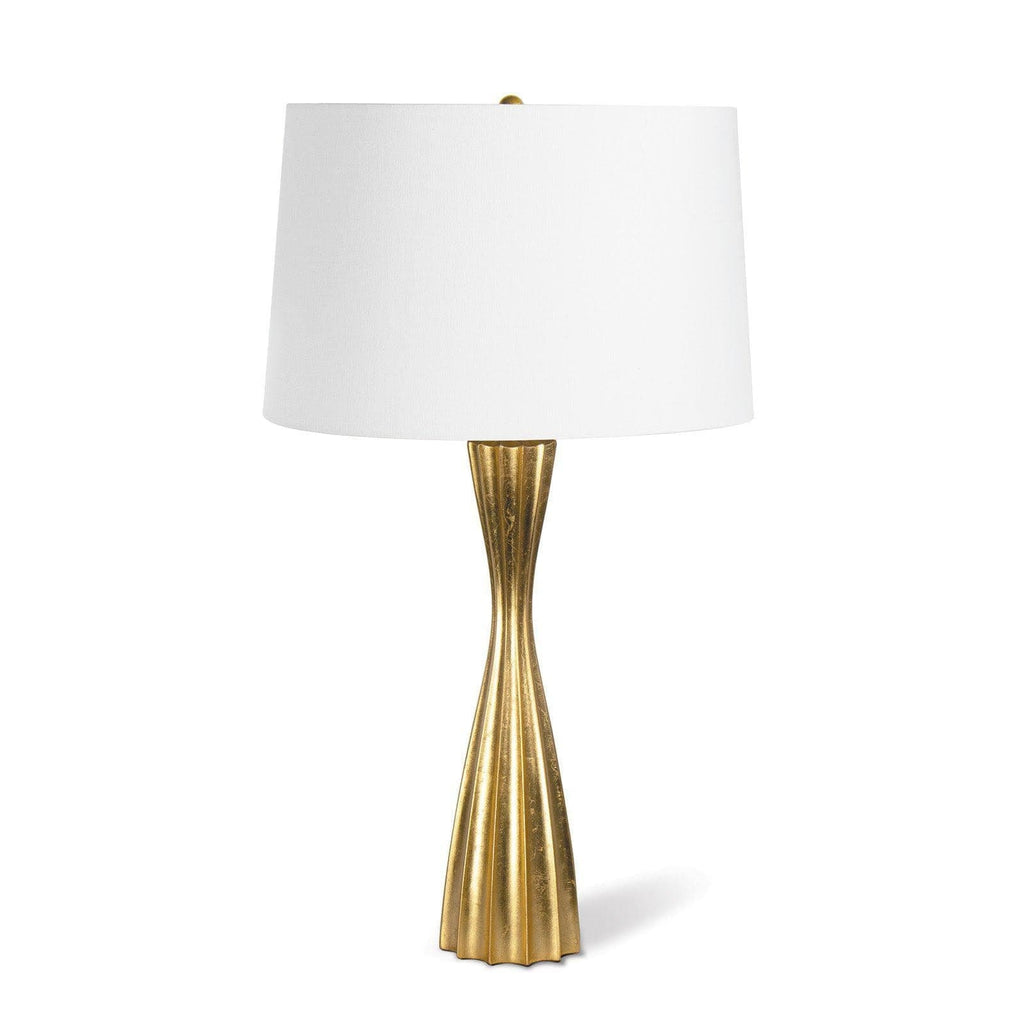 Southern Living Naomi Resin Table Lamp Gold Leaf