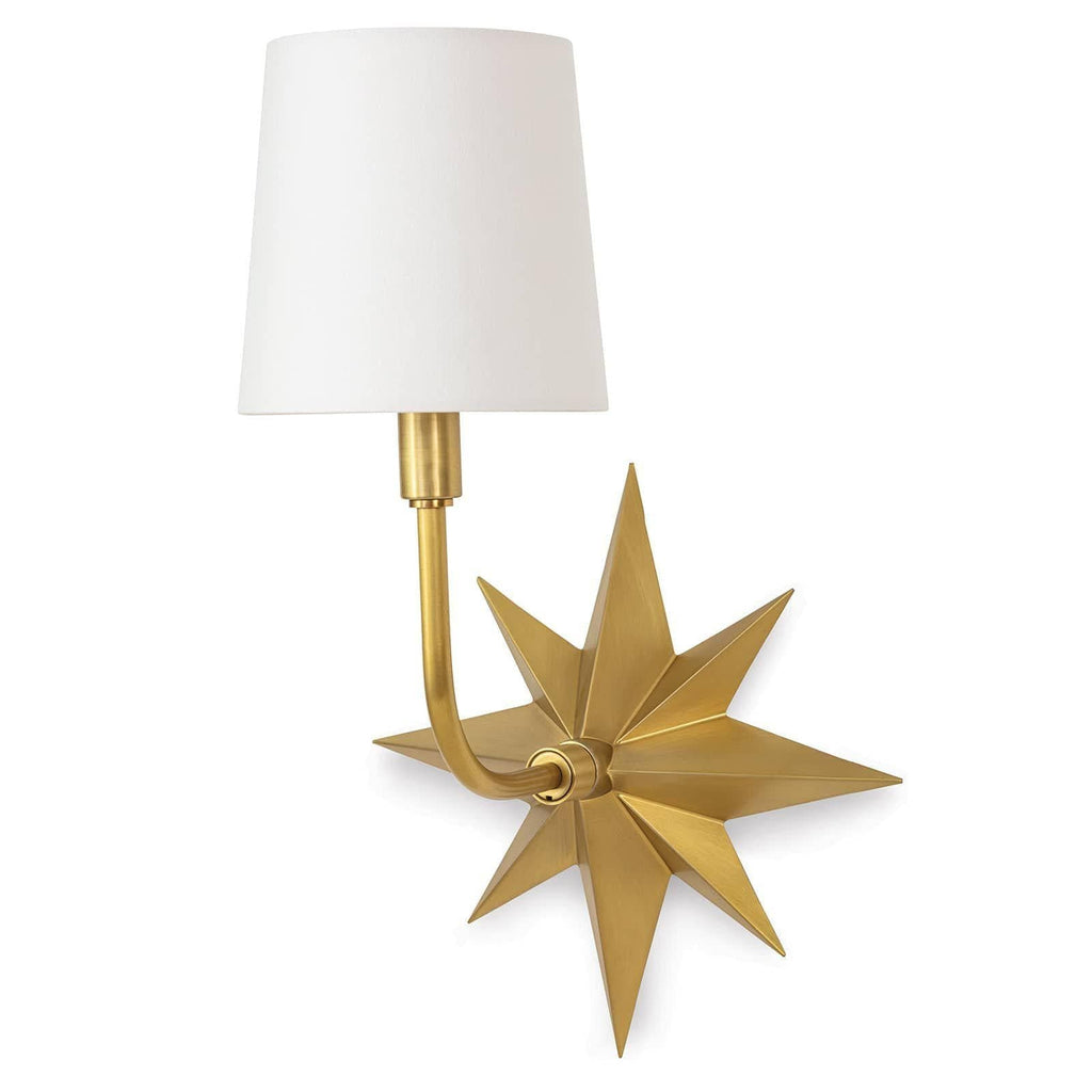 Etoile Sconce Natural Brass