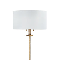 Clove Stem Floor Lamp Antique Gold Leaf