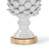 Leafy Artichoke Ceramic Table Lamp Off White
