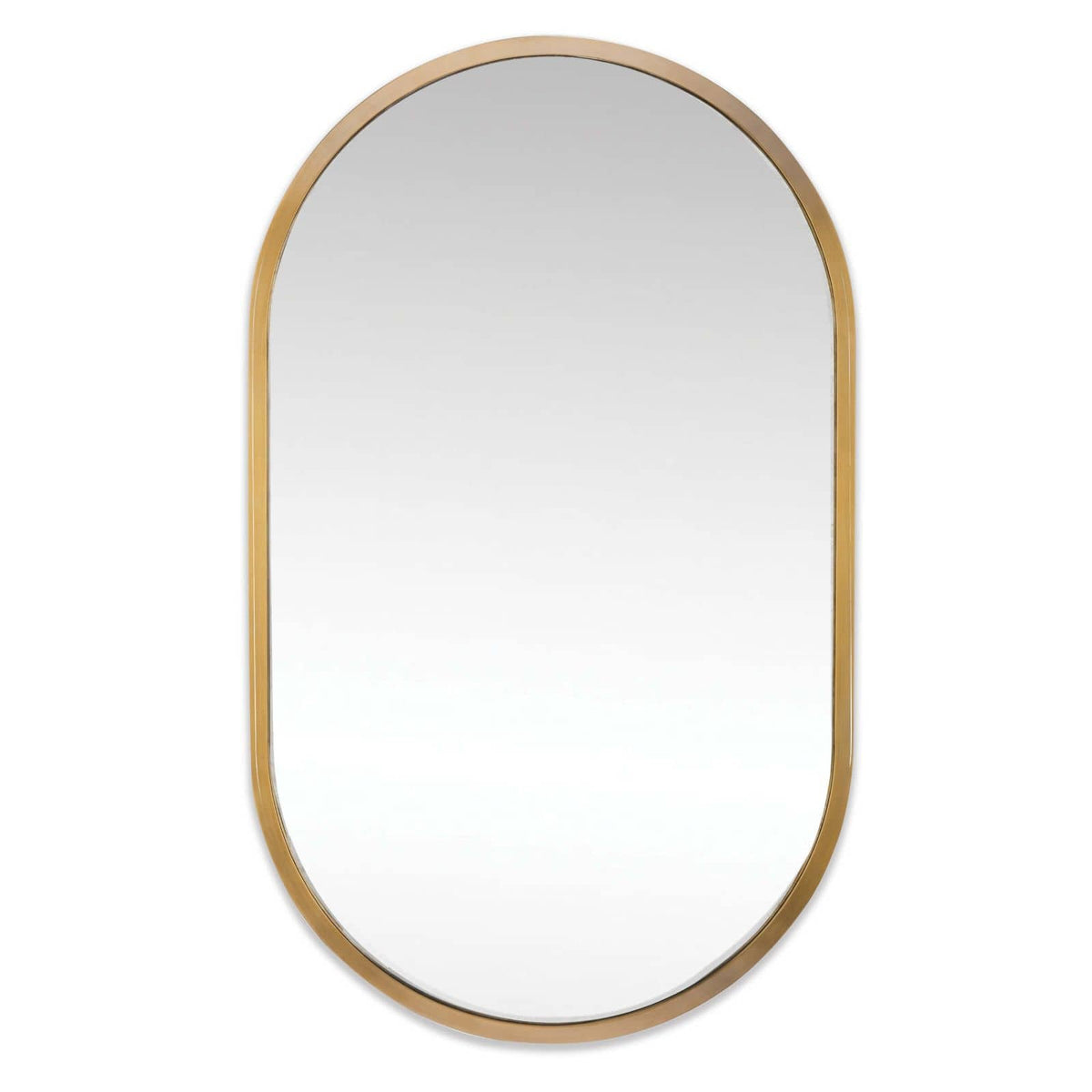 Canal Natural Brass Mirror