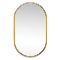 Canal Natural Brass Mirror