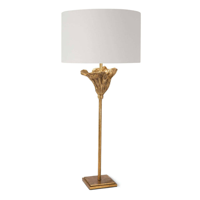 Monet Table Lamp Antique Gold Leaf