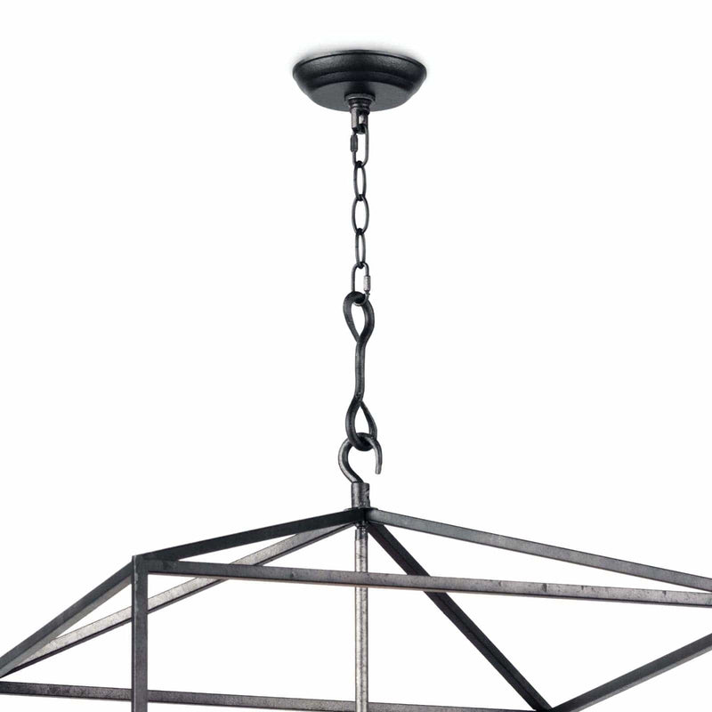 Southern Living Cape Lantern Blackened Iron