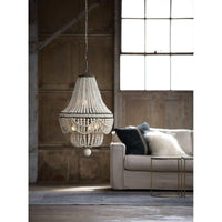 Malibu Chandelier Weathered White