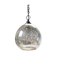 Glass Float Pendant Antique Mercury