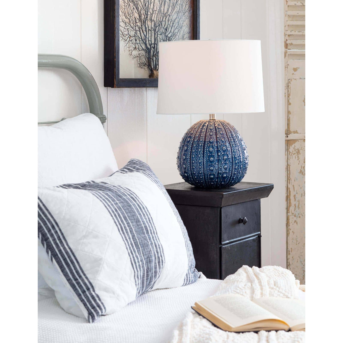 Coastal Living Sanibel Blue Ceramic Table Lamp