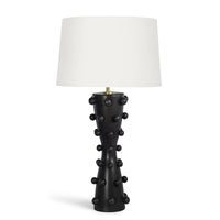 Pom Pom Ceramic Table Lamp Black