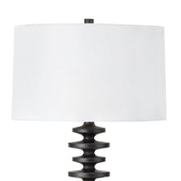 Fishbone Buffet Table Lamp Ebony