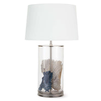 Coastal Living Magelian Glass Table Lamp Polished Nickel