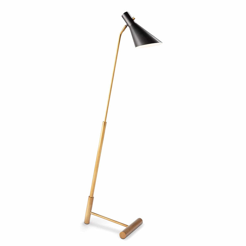 Spyder Brass Floor Lamp