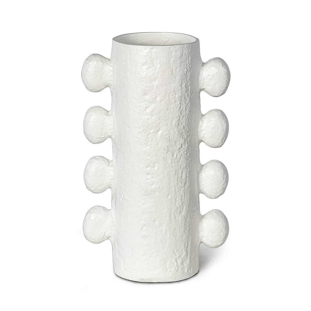 Sanya Metal Vase Large White
