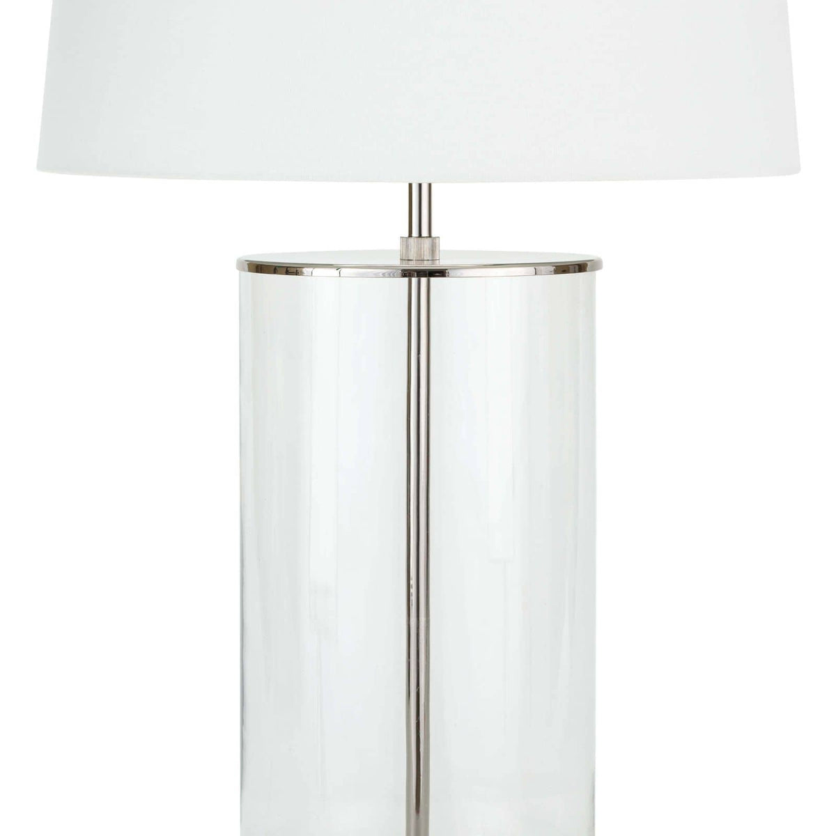 Coastal Living Magelian Glass Table Lamp Polished Nickel