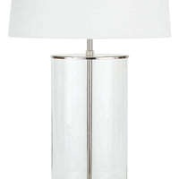 Coastal Living Magelian Glass Table Lamp Polished Nickel