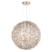 Cheshire Chandelier Small Gold Leaf