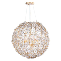 Cheshire Chandelier Large Gold Leaf