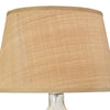 Seeded Oval Glass Table Lamp